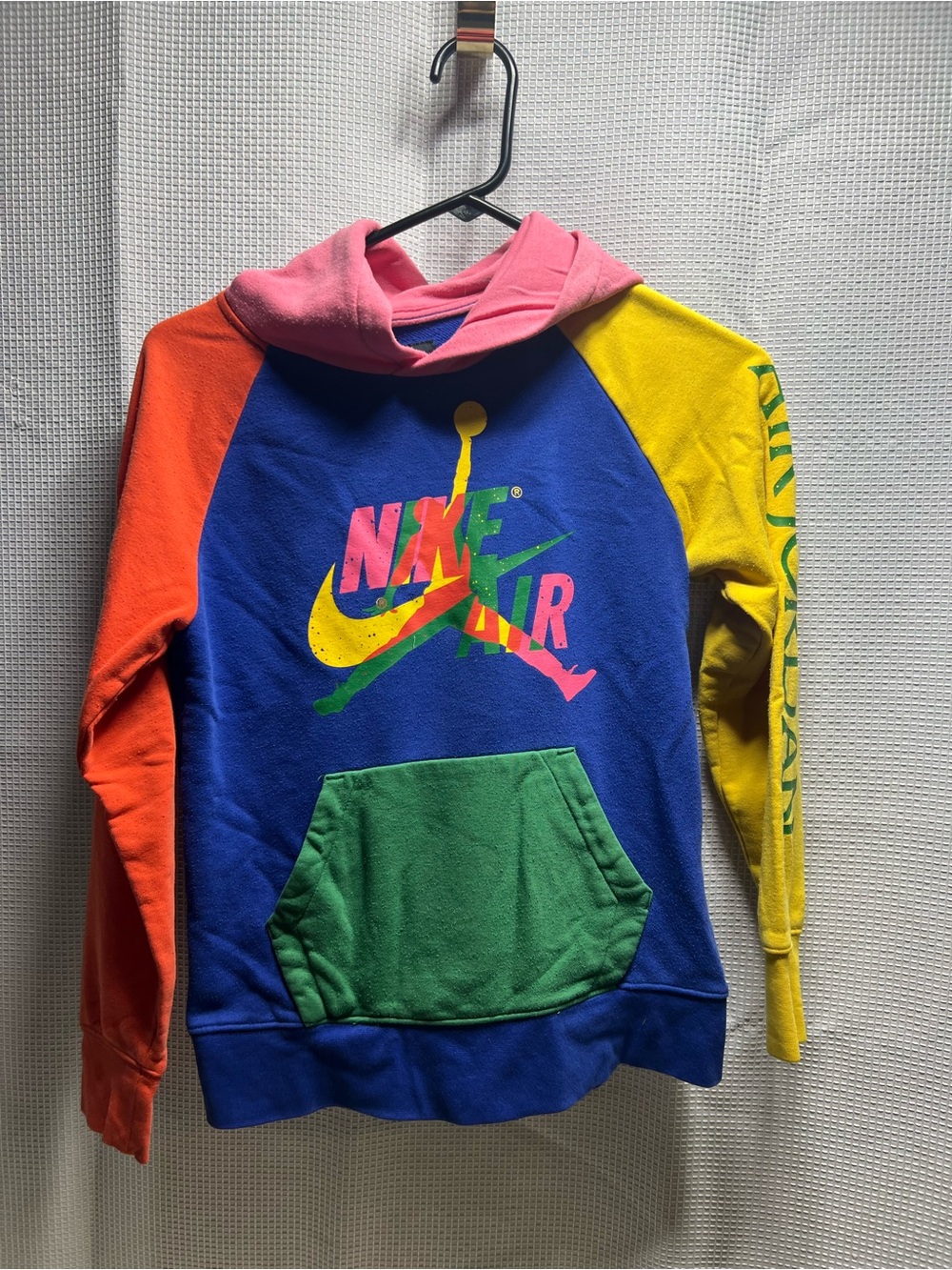 Air Jordan multi-colored hooded sweatshirt